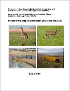 Titelseite des Prädationsmanagementkonzeptes Schleswig-Holstein