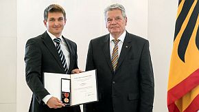 Melf Behrens mit Bundespräsident Joachim Gauck