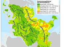 Abbildung 6: Wassererosionsgefährdung in Schleswig-Holstein