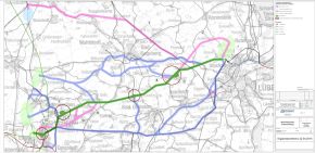 Karte Leitungsbau Ostküstenleitung - Teilbereich Lübeck-Raum Segeberg