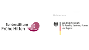 Logo der Bundesstiftung Frühe Hilfen und des Bundesministeriums für Familie, Senioren, Frauen und Jugend