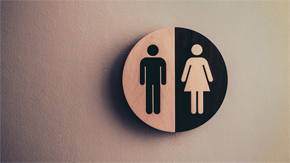 Toilettenzeichen für Frauen und Männer