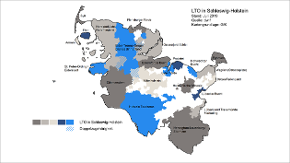 Grafische Darstellung des Standes der LTO-Bildung in Schleswig-Holstein
