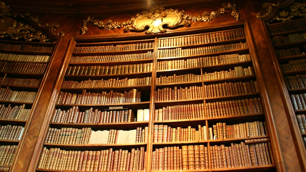 Bild zeigt einen Ausschitt einer Bibliothek