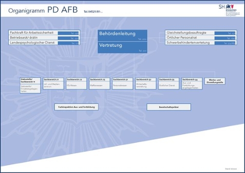 Organigramm der Polizeidirektion AFB