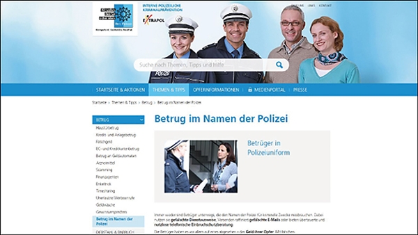 Link zur Internetseite von polizei-beratung.de