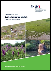 Titelbild der Broschüre "Jahresbericht 2018 zur biologischen Vielfalt – Jagd- und Artenschutz"