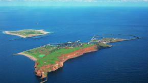 Vogelperspektive auf Helgoland