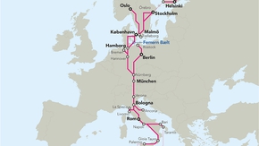 TEN-T Scandinavian-Mediterranean Corridor (Grafik)