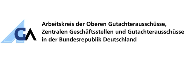 Logo des Arbeitskreis der Oberen Gutachterausschüsse, Zentrale Geschäftsstelle und Gutachterausschüsse in der Bundesrepublik Deutschland